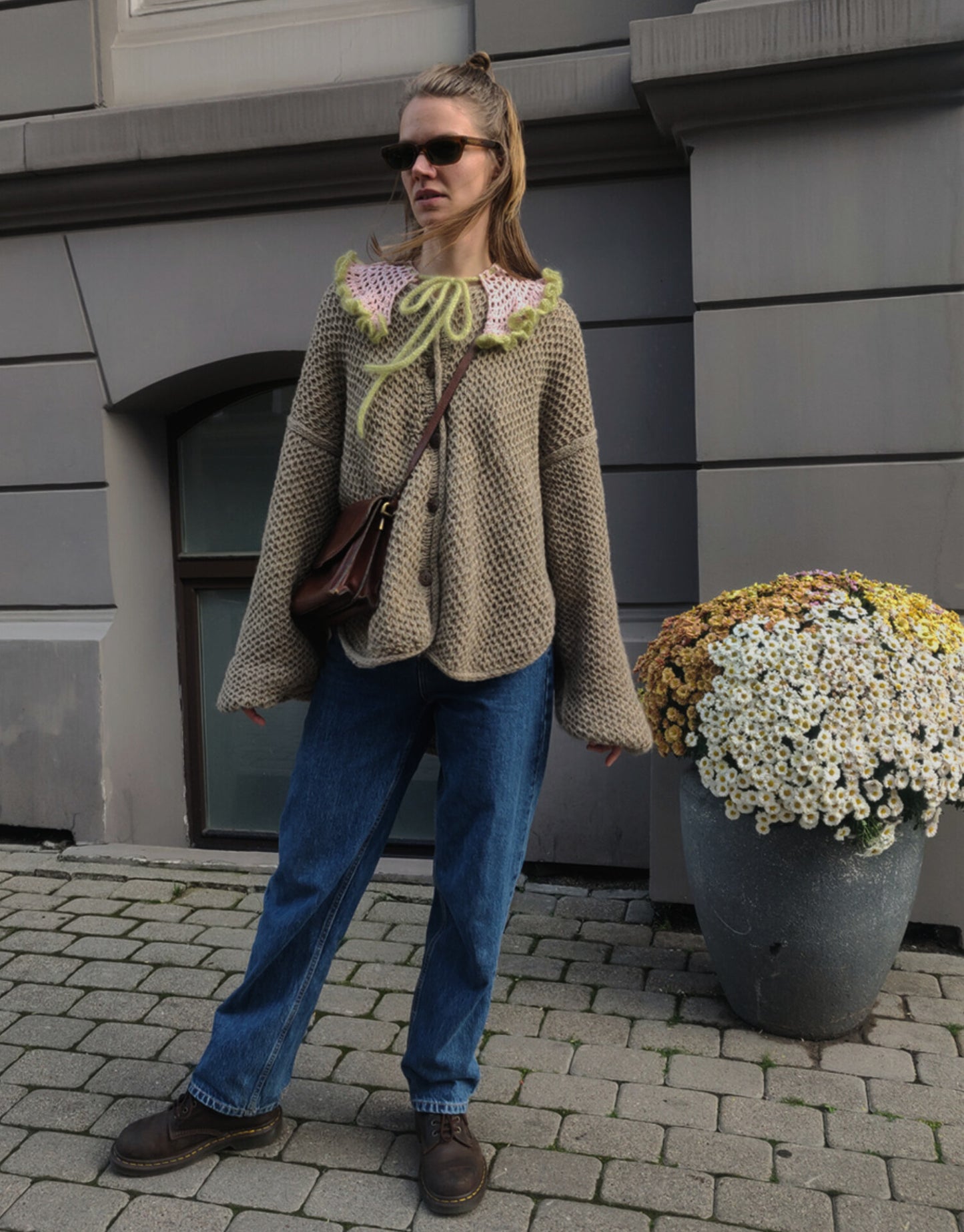 Lollipop Collar / Pink & Green