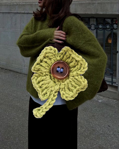 Lucky Clover Button Cover