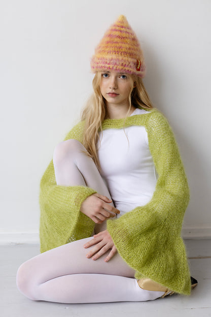 Floating Sleeves / Lime Green