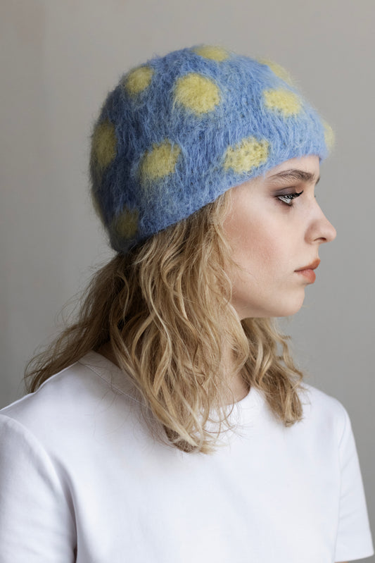 Dots Beanie – Yellow