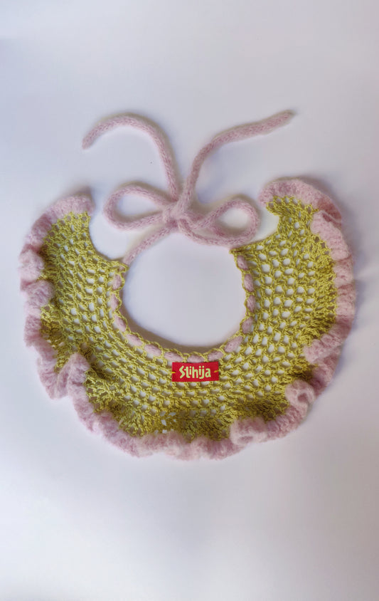 Lollipop Collar / Green & Pink