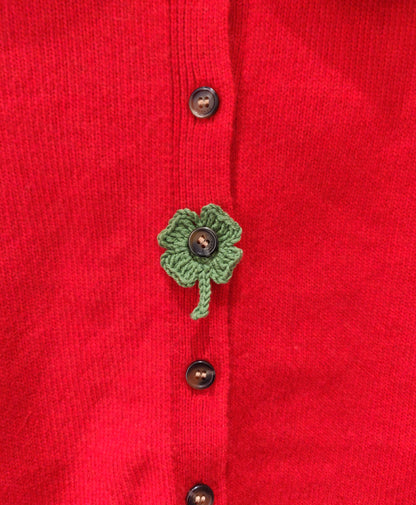 Lucky Clover Button Cover