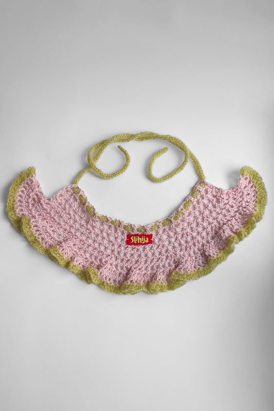 Lollipop Collar / Pink & Green