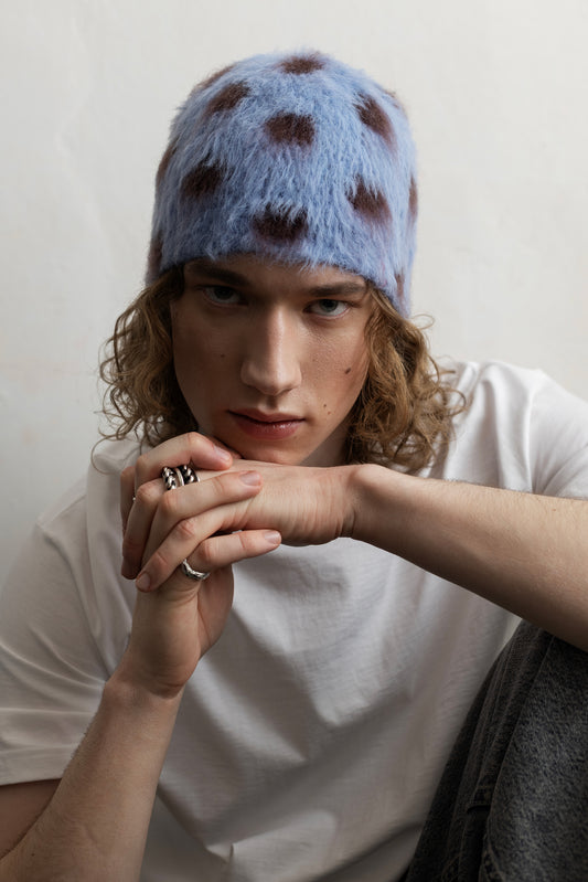 Dots Beanie – Brown