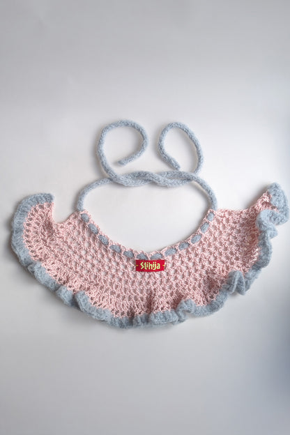 Lollipop Collar / Pink & Light Blue