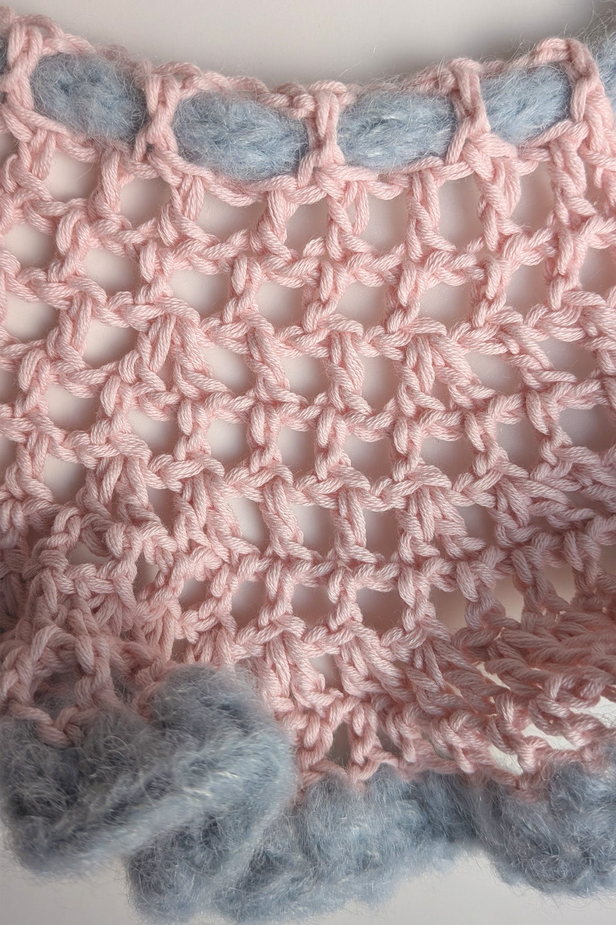 Lollipop Collar / Pink & Light Blue