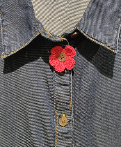 Flower Button Cover