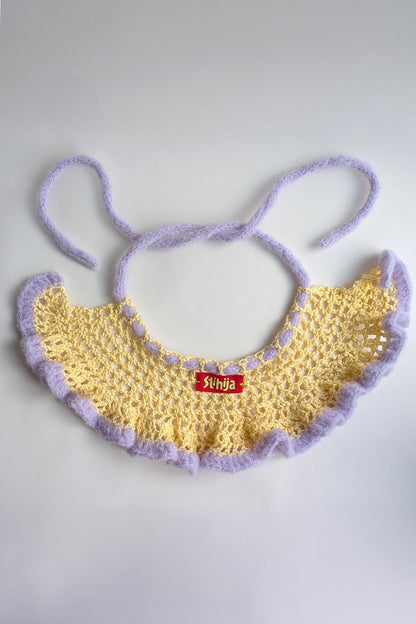 Lollipop Collar / Yellow & Lilac
